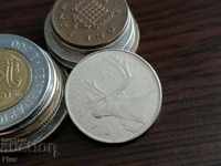 Монета - Канада - 25 цента | 1980г.