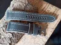 Leather watch strap 24mm Genuine leather by hand 796