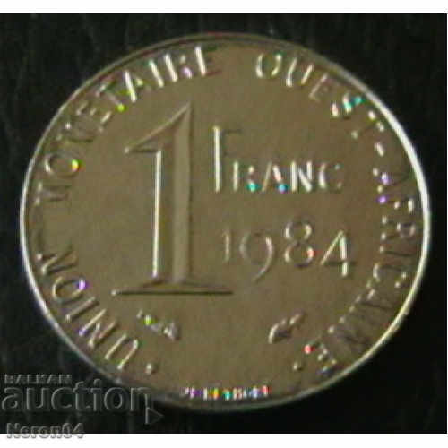 1 franc 1984, Statele Africii de Vest