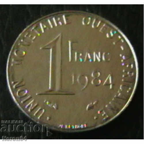 1 franc 1984, West African States