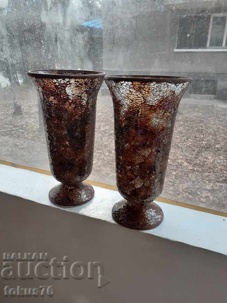 Two great large vases glass mosaic Uniques - 6 Two great large vases glass mosaic Uniques - 6