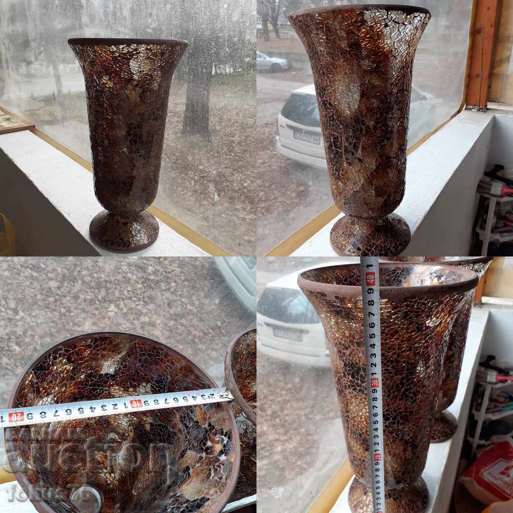 Two great large vases glass mosaic Uniques - 7 Two great large vases glass mosaic Uniques - 7