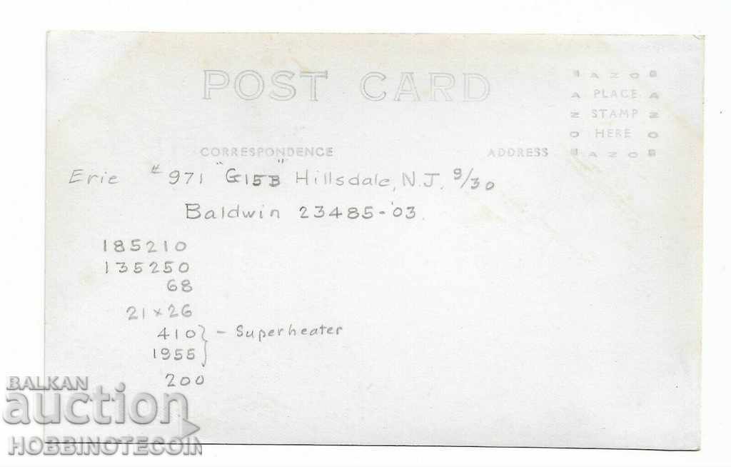 SUA - LOCOMOTIVA Erie Railroad locomotiva 971 - 1930 1940 cu preț 12.99 BGN | € 6.64 SUA - LOCOMOTIVA Erie Railroad locomotiva 971 - 1930 1940 cu preț 12.99 BGN | € 6.64