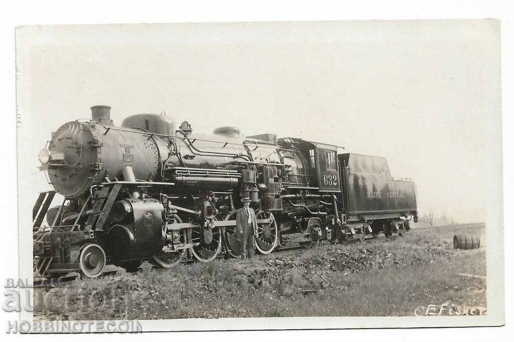 САЩ - ЛОКОМОТИВ Maine Central locomotive 632 1930 1940 г