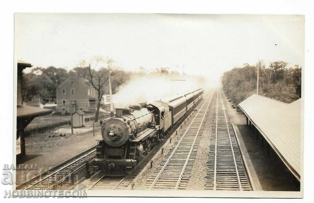 САЩ - ЛОКОМОТИВ unknown steam locomotive 1930 1940 г