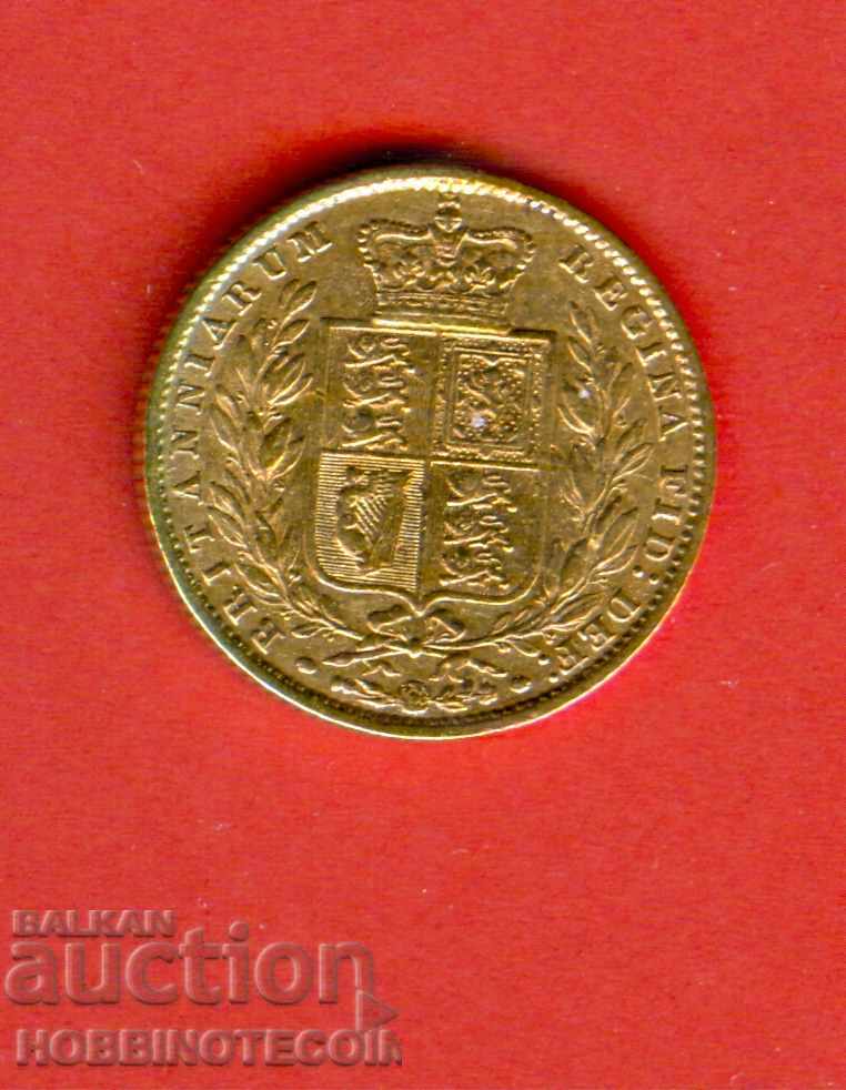 REGATUL UNIT MAREA BRITANIE 1 Pound GOLD GOLD emisiunea 1858