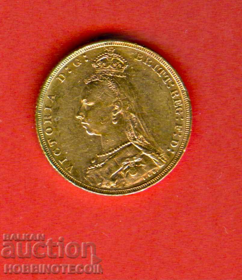 REGATUL UNIT MAREA BRITANIE 1 Pound GOLD GOLD emisiunea 1891