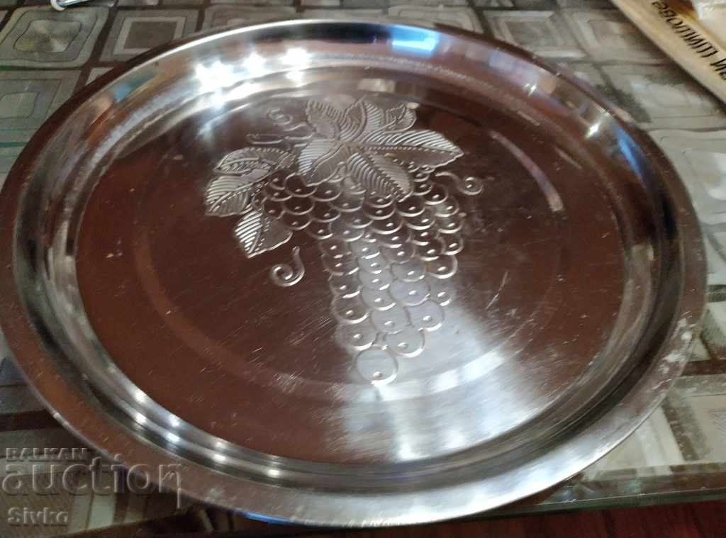 Metal round tray with price 4.99 BGN | € 2.55 Metal round tray with price 4.99 BGN | € 2.55