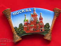 Автентичен  3D магнит от Москва, Русия-серия-