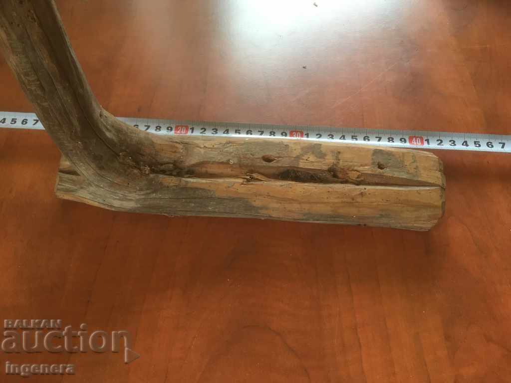 CUIER DIN LEMN MASIV MARE NATURAL VECHI PENTRU PERETE - 5