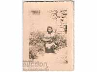 1945 LITTLE OLD PHOTO KARDZHALI GIRL WITH MANDOLIN A930