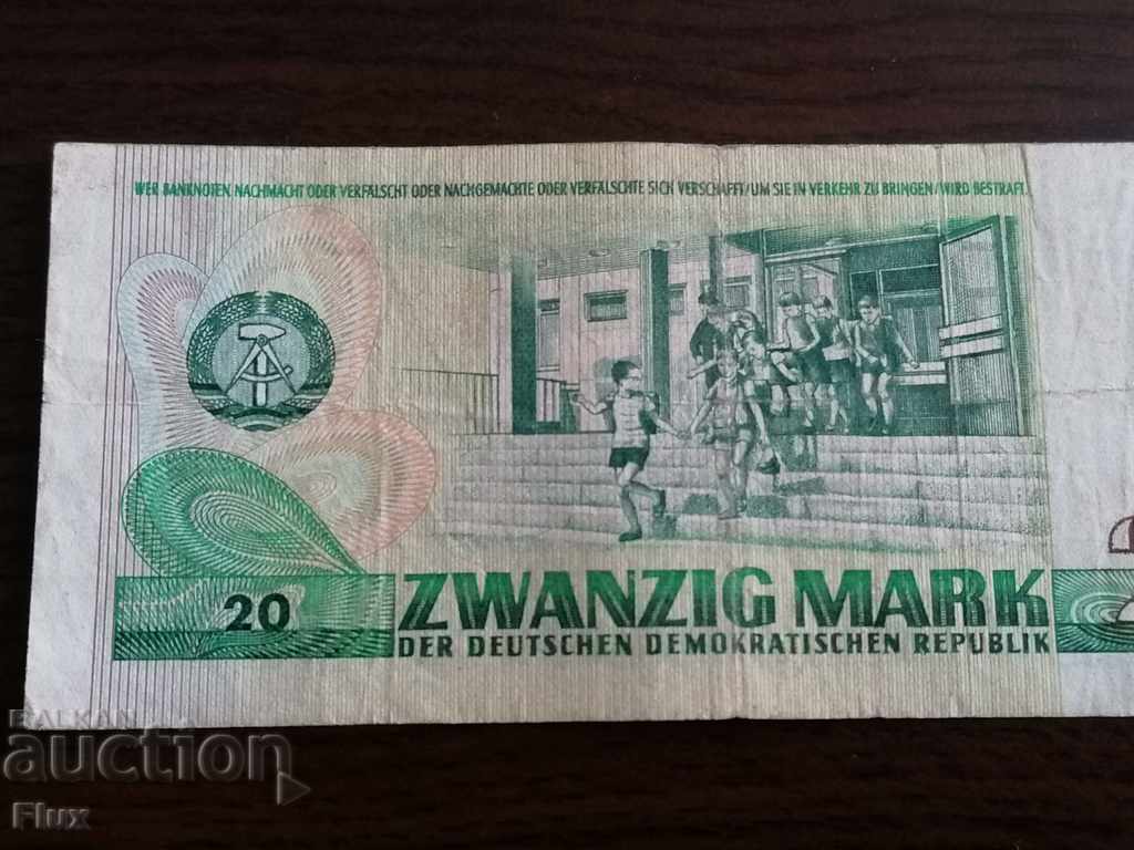 Banknote - Germany - 20 stamps 1975 - 5 Banknote - Germany - 20 stamps 1975 - 5