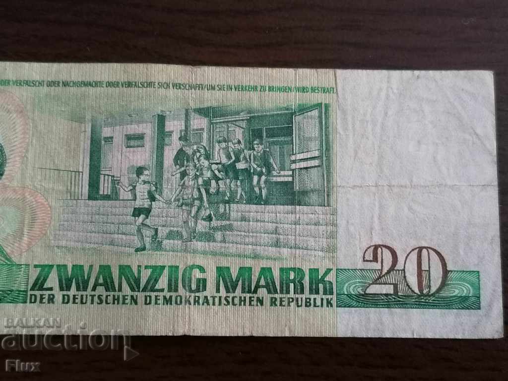 Banknote - Germany - 20 stamps 1975 - 6 Banknote - Germany - 20 stamps 1975 - 6