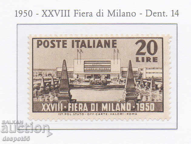 1950. Republica Italia. Cel de-al 28-lea târg de la Milano.