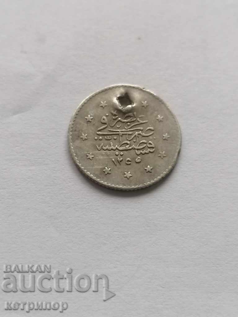 1 kurush 1255/20 Ottoman Turkey
