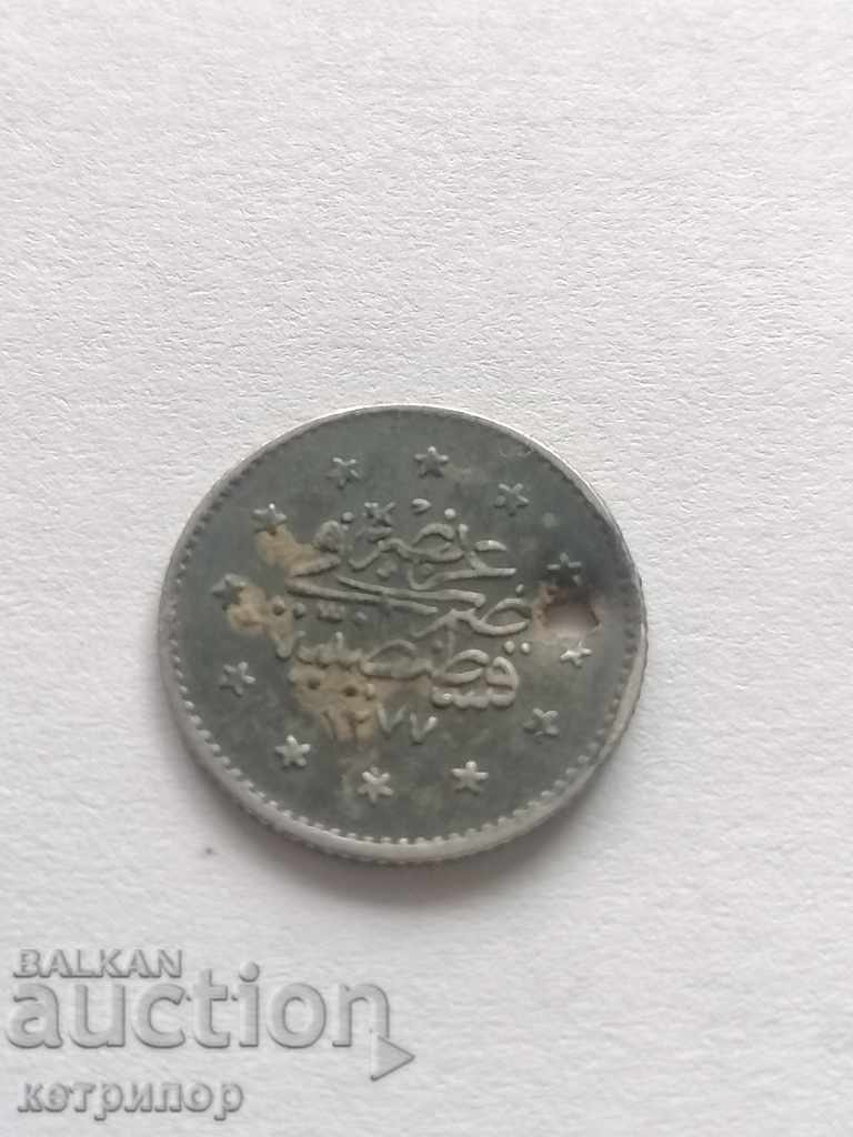 1 kurush 1277/2 Ottoman Turkey