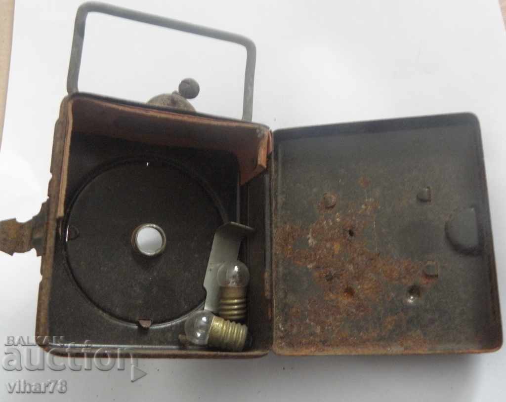 Old flashlight with magnifying glass - 6