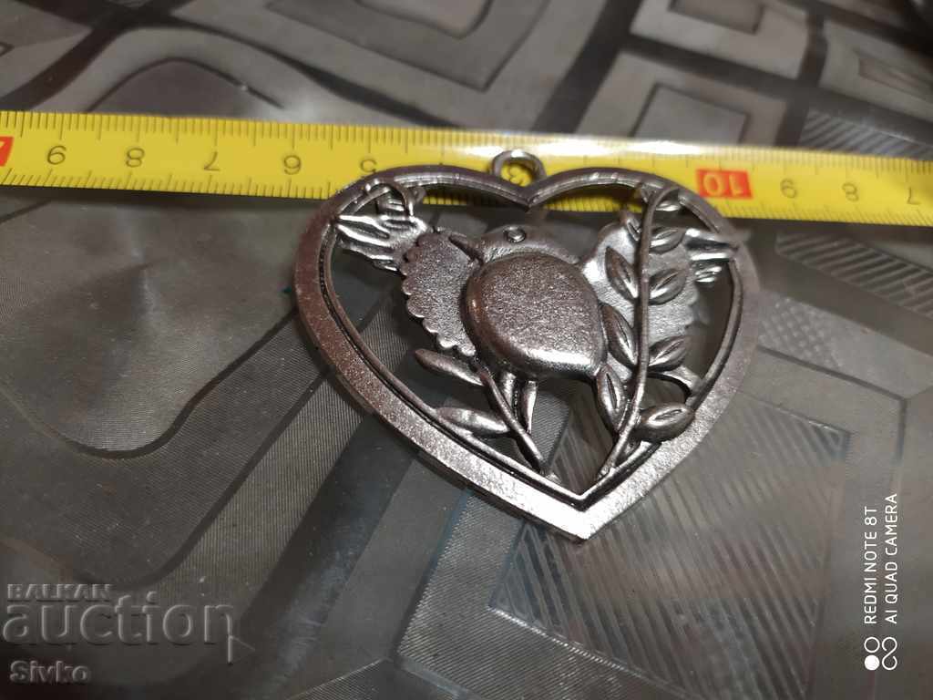 Pendant Heart Metal 2
