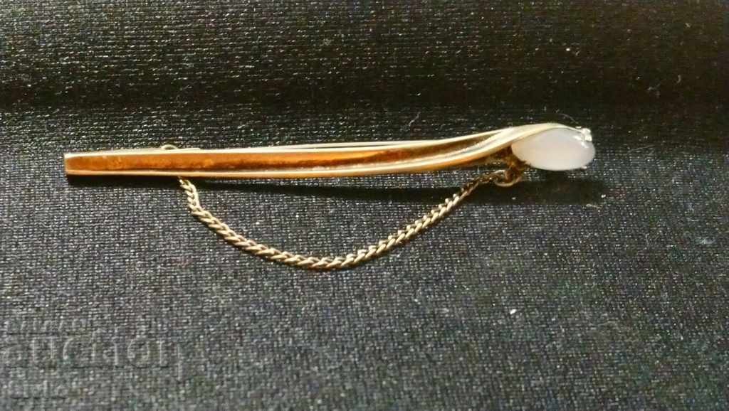 Καρφίτσα γραβάτας, καρφίτσα ασήμι φυσική πέτρα αντίκα Καρφίτσα γραβάτας, καρφίτσα ασήμι φυσική πέτρα αντίκα