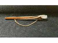 Καρφίτσα γραβάτας, καρφίτσα ασήμι φυσική πέτρα αντίκα