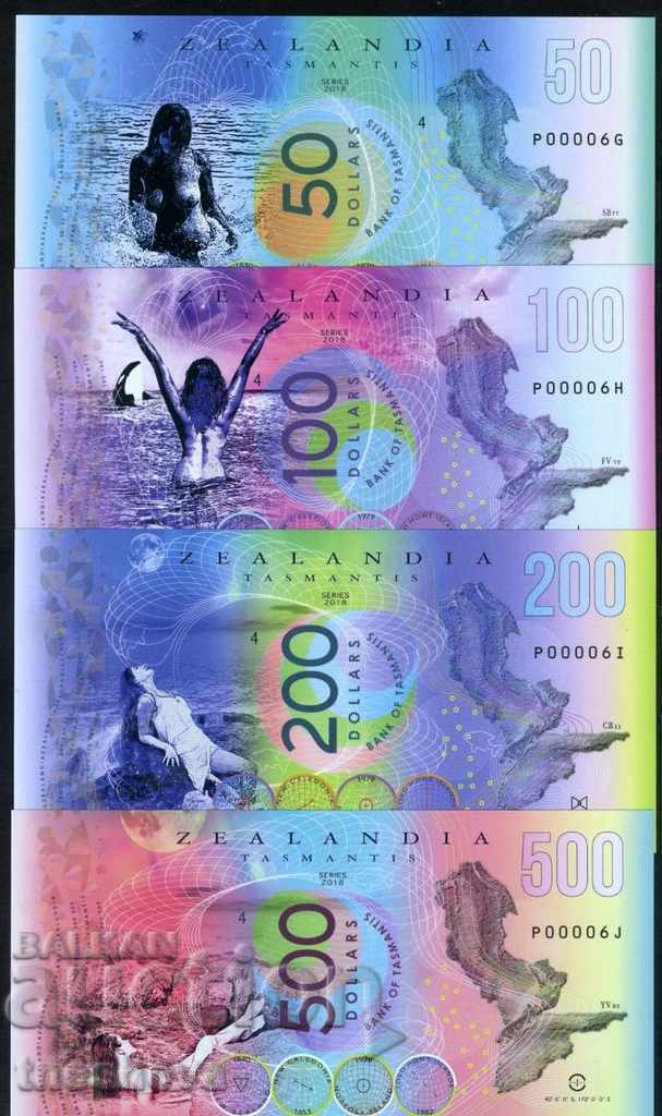 SET ZELANDA 50 + 100 + 200 + 500 2018 -UNC