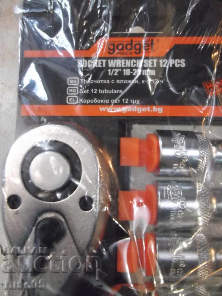 Delivery of Rattle "Gadget" with inserts, set of 12 parts 1/2 "10-24 mm. New Delivery of Rattle "Gadget" with inserts, set of 12 parts 1/2 "10-24 mm. New