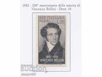 1952. Rep. Italy. 150 years since the birth of Bellini.