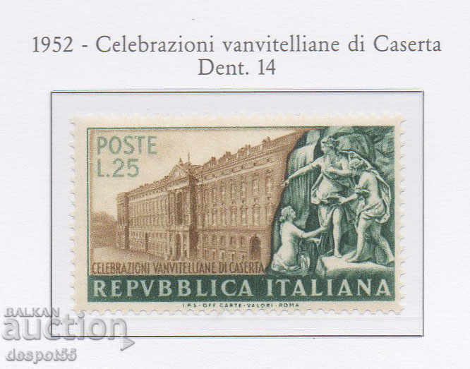 1952. Rep. Italy. Caserta Palace and statue.