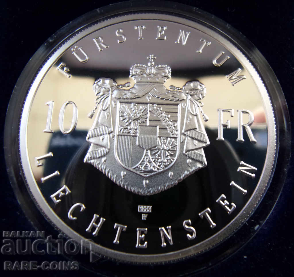 Liechtenstein 10 Franci1990 UNC Foarte Rar Original