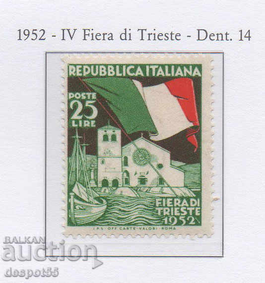 1952. Rep. Italia. Al patrulea târg internațional de la Trieste.