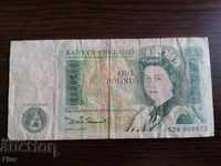 Banknote - Great Britain - 1 pound 1982