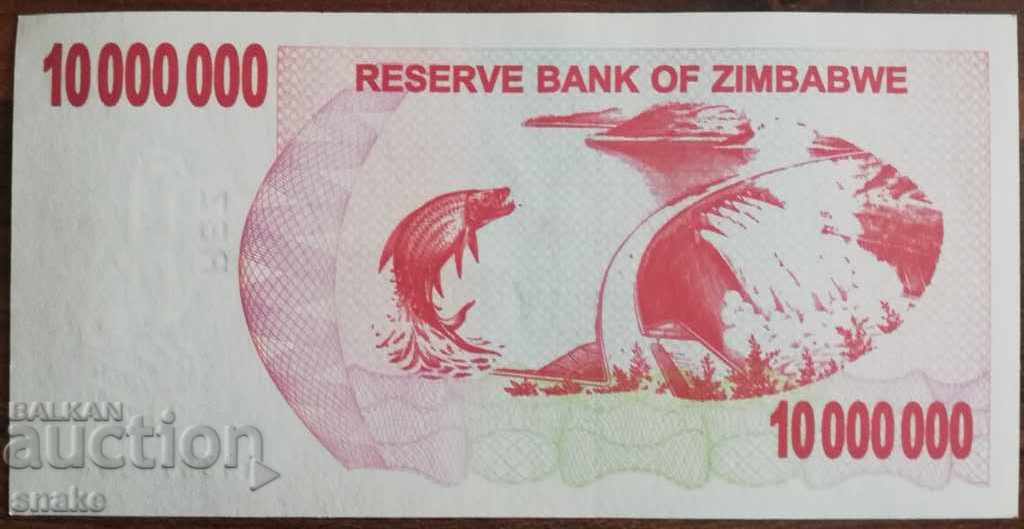 Ζιμπάμπουε 10 εκατομμύρια δολάρια το 2008 Νέο UNC με τιμή 10.99 BGN | € 5.62 Ζιμπάμπουε 10 εκατομμύρια δολάρια το 2008 Νέο UNC με τιμή 10.99 BGN | € 5.62