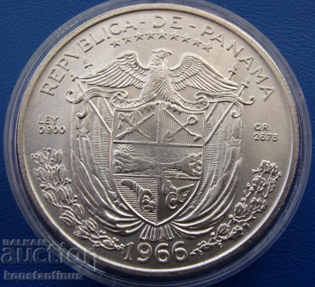 Panama 1 Balboa 1966 UNC Rare with price € 33.23 | 64.99 BGN