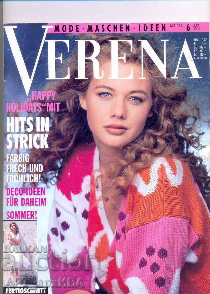Списание VERENA  -  мода, плетиво, идеи. 2 броя.
