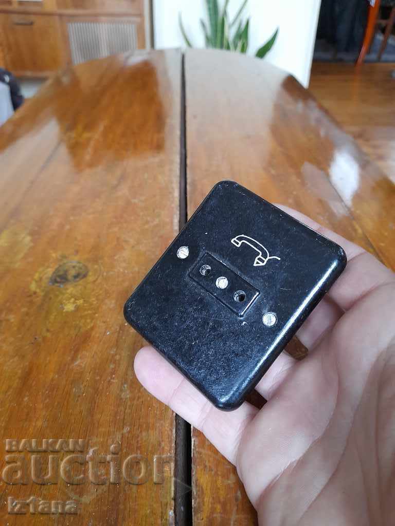 Old telephone socket, socket with price 12.00 BGN | € 6.14 Old telephone socket, socket with price 12.00 BGN | € 6.14