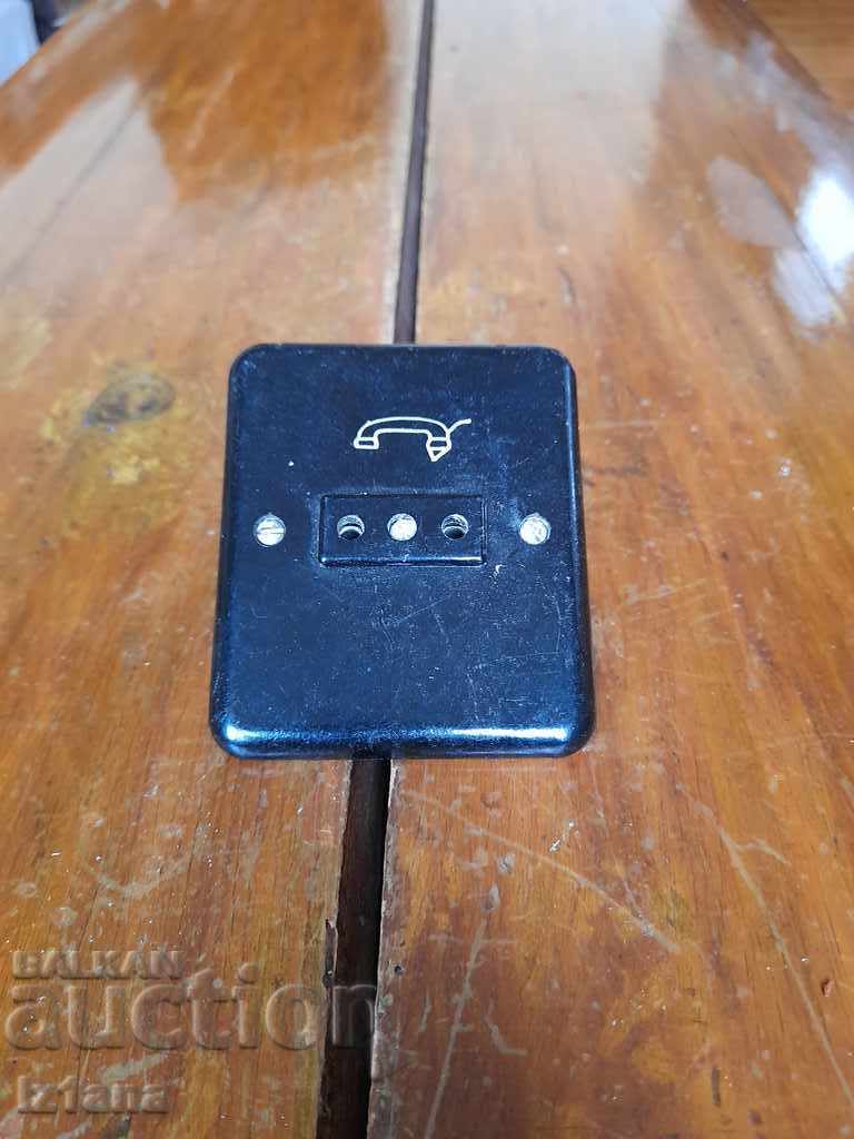 Old telephone socket, socket Old telephone socket, socket
