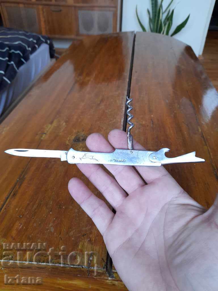 Auction Old pocket knife, knife, leg P. Denev Auction Old pocket knife, knife, leg P. Denev