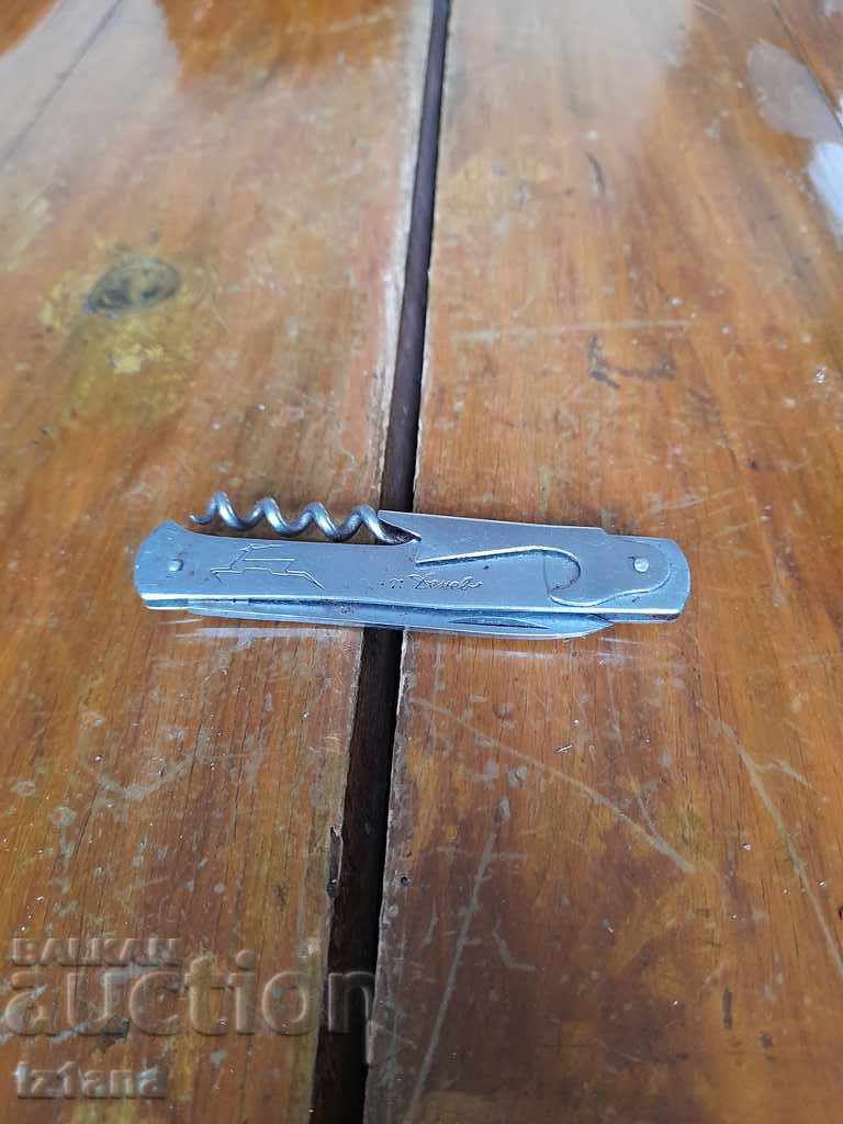 Old pocket knife, knife, leg P. Denev