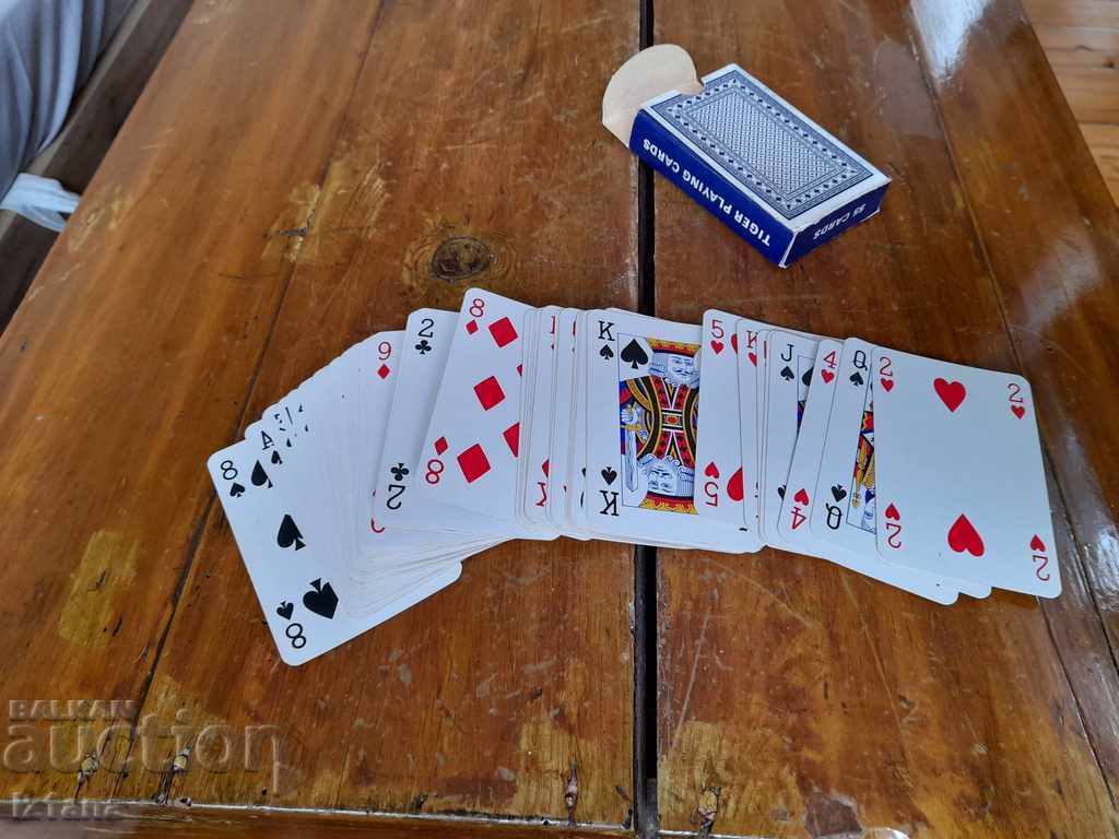 Auction Old Tiger playing cards Auction Old Tiger playing cards