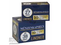 Capsule monede Lindner - pachet 10 buc / 17 mm