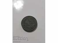 Ποιοτικό βασιλικό νόμισμα 20 stotinki 1917 ψευδάργυρος