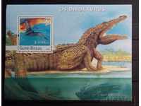 Guineea-Bissau 2003 Bloc Fauna / Dinozauri / Cercetași 10 € MNH