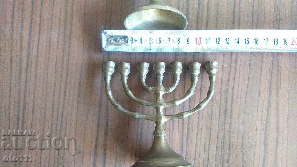 BRONZE JEWISH CANDLEHOLDER - 2 pieces with price 70.00 BGN | € 35.79 BRONZE JEWISH CANDLEHOLDER - 2 pieces with price 70.00 BGN | € 35.79