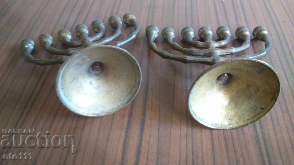 Delivery of BRONZE JEWISH CANDLEHOLDER - 2 pieces Delivery of BRONZE JEWISH CANDLEHOLDER - 2 pieces