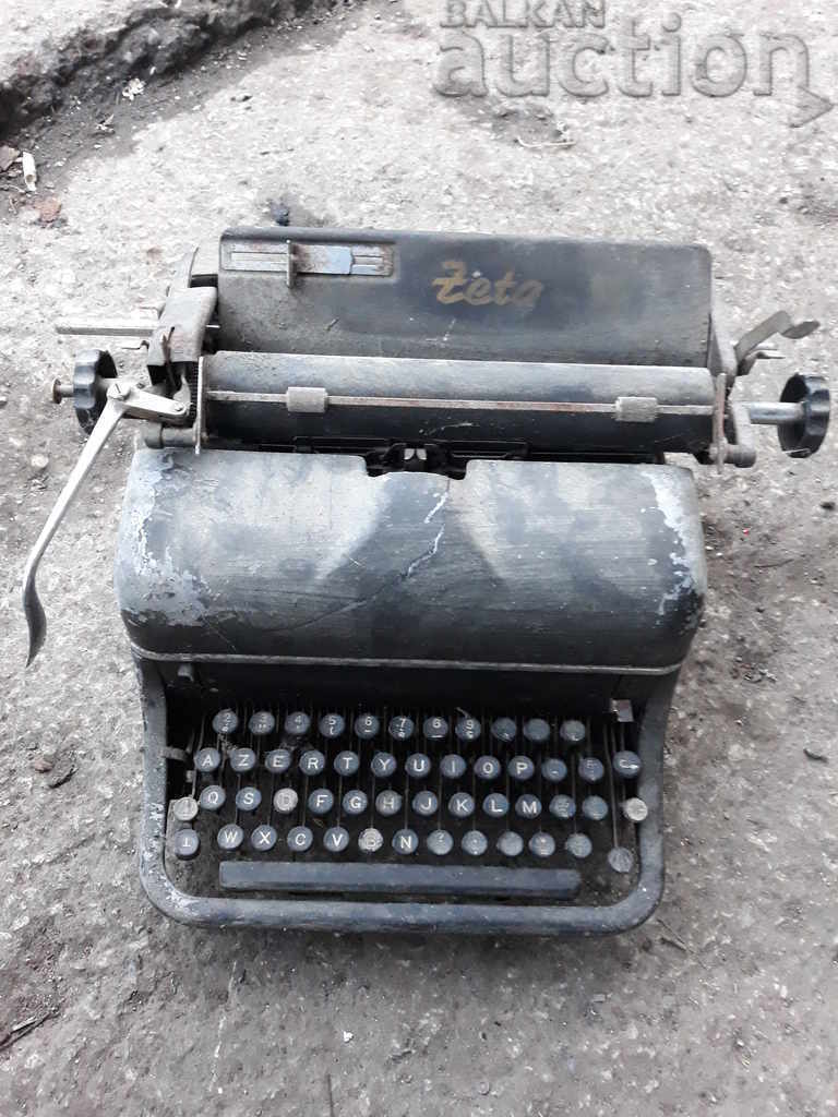 ZETA Z zbrojovka Brno antique typewriter WWII