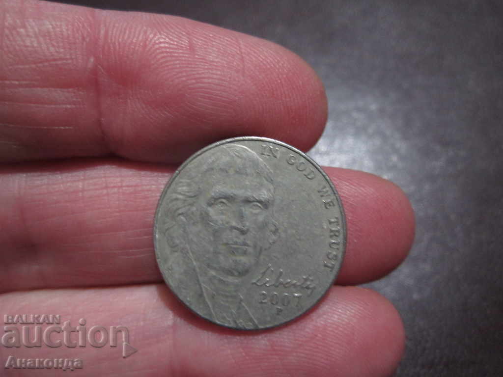 2007 USA - 5 cent letter - P