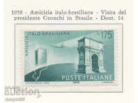 1958. Italy. Brazilian-Italian friendship.