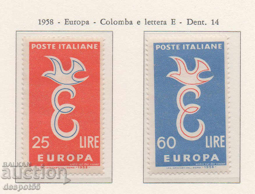 1958. Италия. Европа.