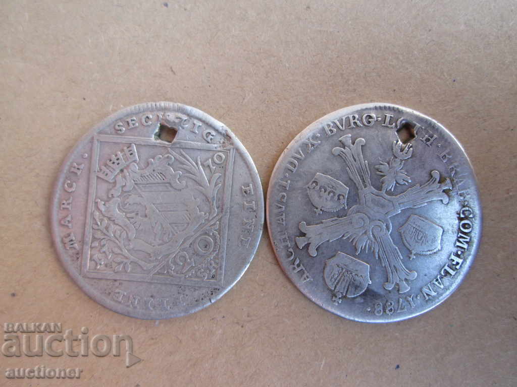 Licitație 2 OLD TALER AUSTRIA SILVER Licitație 2 OLD TALER AUSTRIA SILVER