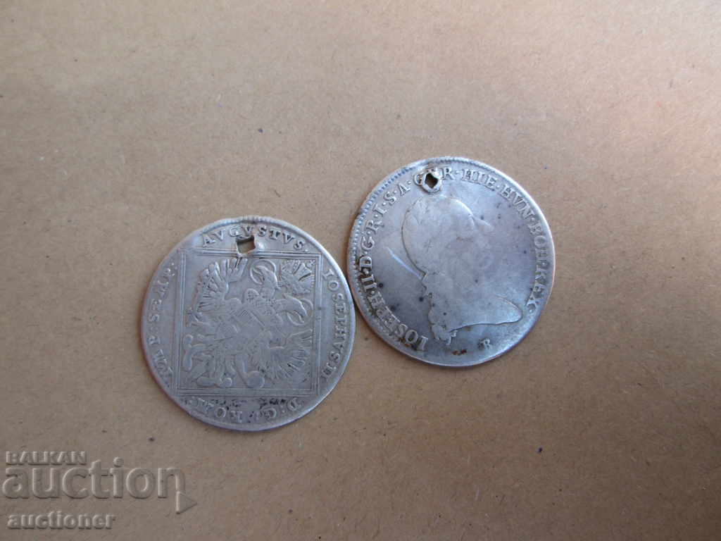 2 OLD TALER AUSTRIA SILVER - 5 2 OLD TALER AUSTRIA SILVER - 5